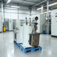 Transformateur de distribution monophasé immergé dans l'huile Shenmeng ZBSVR 100 kVA, SVC en cuivre, stabilisateur automatique sous charge 10 kV