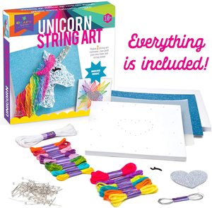 Arts &amp; Crafts Projects Sunflower <strong>Nail</strong> Art <strong>Kit</strong> Unicorn Series DIY String Art Craft <strong>Kit</strong> for Kids Adults with String Foam Wood - Product Image 3