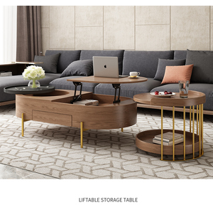 Neues Design Moderner Tisch Tee tisch Set mit kleinem Hocker Wohnzimmer möbel Couch tisch - Product Image 6