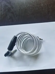 Huanjiezi-clé de verrouillage identique pour câble de vélo, 8x1800mm, accessoires de verrouillage avec clé