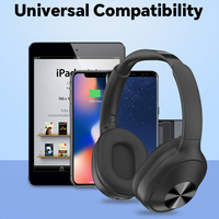 Audífonos Inalámbricos Ulisten B3 Deportivos Over-Ear, BT 5.3, Refuerzo de Bajos Adicionales, Ajuste Ajustable, 20 Horas de Reproducción, Audífonos con Calidad de Estudio