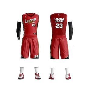 Luson Concevez votre propre maillot de basket-ball personnalisé 100% polyester uniforme de basket-ball rouge argentine espagne <span class=keywords><strong>croatie</strong></span> maillot de basket-ball - Product Image 1
