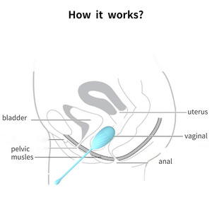 AIERSHA Set di 6 Pezzi Palline Kegel per Rafforzamento Muscolare del Pavimento Pelvico Dispositivo per Esercizi Vaginali - Product Image 2