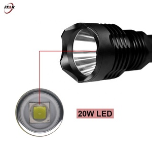 Torcia Tattica <span class=keywords><strong>LED</strong></span> Ricaricabile Personalizzata 20W 2000 <span class=keywords><strong>Lumen</strong></span>, Portata 500 Metri, Impermeabile IP65 - Product Image 3