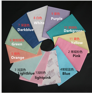 Bavaglini Dentali Monouso Impermeabili Colorati, 2 Strati di Carta, 1 Strato di Polietilene, Grembiule per Pazienti - Product Image 2