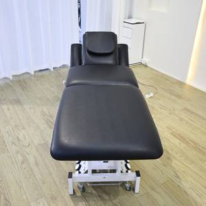 Lit de spa électrique de luxe avec structure métallique - Table de massage corporel complet pour usage en salle de sport et salon - Hauteur et dossier réglables - Product Image 6