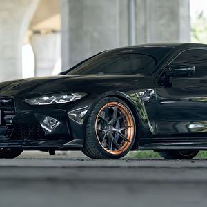 SAiLen Juego de 2 Ruedas de Aleación Forjadas Personalizadas 5x112/5x120/5x130 Diseño Cóncavo Negro Semibrillante para IS350 - Product Image 4