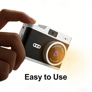 Cámara Digital Retro para Niños 1080P, Mini Videocámara Vintage con Correa de Muñeca de 0.96 Pulgadas, Sensor de Imagen CMOS, MicroSD - Product Image 4