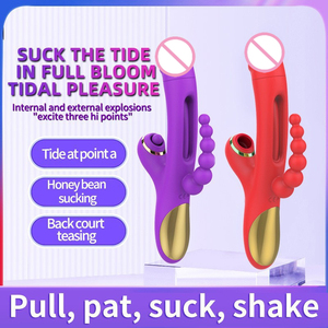 Vibratore Rabbit 3 in 1 Potente, Giocattolo Sessuale con 7 Frequenze, Stimolatore Clitorideo e del Punto G, Dildo Vibrante, Massaggiatore per Ragazze - Product Image 2