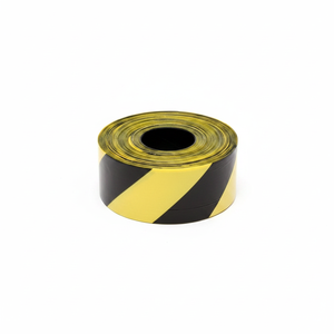 Cinta de Seguridad de Alta Visibilidad Versátil, Amarillo-Negro, 500 M, para Zonas de Construcción y Obras Viales, EMS001 - Product Image 2