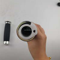 Puños de Manillar para Motocicleta WANOU, Diseño Clásico Cromado, 7/8" 22mm, Puños para Acelerador