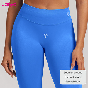 Leggings de Yoga sin Costuras para Mujer con Logotipo Personalizado, Ropa Deportiva, Efecto Scrunch, para Entrenamiento, de Cintura Alta para Gimnasio y Fitness - Product Image 4