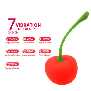 Vibradores Anales de 7 Frecuencias con Forma de Cereza para Adultos - Product Image 2