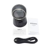 Lecteur de codes-barres sans fil USB 2D durable, scanner omnidirectionnel de bureau avec batterie, en stock, garantie 1 an