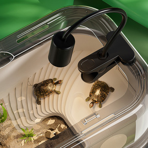 Tanque Ecológico para Tortugas con Plataforma para Tomar el Sol - Hábitat <span class=keywords><strong>de</strong></span> Plástico Resistente para <span class=keywords><strong>Tortuga</strong></span> <span class=keywords><strong>de</strong></span> <span class=keywords><strong>Orejas</strong></span> <span class=keywords><strong>Rojas</strong></span>, Escalón Antideslizante - Product Image 3