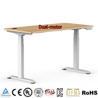 Bureau Ergonomique Moderne pour la Maison et le Bureau, Table Élévatrice à Double Moteur, Bureau Debout Électrique à Hauteur Réglable, Bureau Assis-Debout Électrique