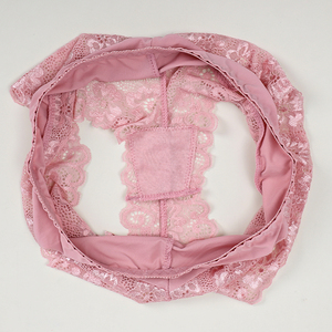 UOKIN-Culotte de bikini en nylon et élasthanne pour femmes, avec dos en dentelle, mélange de couleurs unies, culotte blanche et rose <span class=keywords><strong>sexy</strong></span>, sous-vêtements transparents - Product Image 4