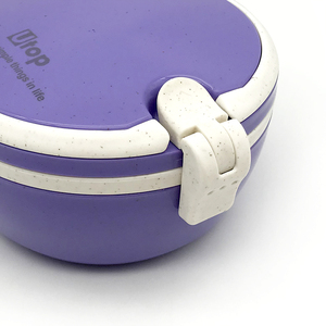 Boîte à lunch bento portable isotherme en plastique à clipser pour enfants, motif dessin animé, idéale pour le bureau et les sorties - Product Image 6