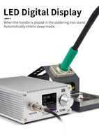 Station de Retravail à Air Chaud T210 avec Affichage Numérique, Température Réglable, Anti-Statique, pour Réparation de Cartes Mères de Téléphones, PCB, BGA, SMD