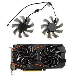 Ventilador de Tarjeta de Video de 88MM PLD09210S12HH T129215SU para GIGABYTE GTX 1050 1060 <span class=keywords><strong>1070</strong></span> Ti GV-<span class=keywords><strong>RX570</strong></span> 580 AORUS RX 470 480 R9 380X - Product Image 1
