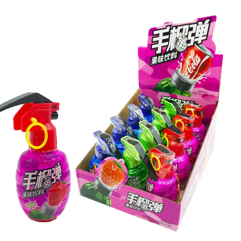 Bonbons créatifs en forme de grenade, 50 pièces, saveur de fruits, spray liquide