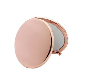 Personalized Rose Gold <b>Make</b> up Mirror Bridesmaid Wedding Guest Gift Round Metal Pocket Makeup Mirror Holiday Mother's Day - Product Image 5