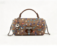 Krokodil-Prägung Handtasche Crossbody-Tasche Damen Wildleder Henkeltasche Schultertasche Damen Umhängetasche Alltägliche Casual Handtasche