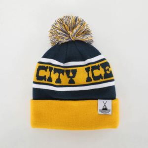 Wholesale OEM Custom High Quality Acrylic <b>Winter</b> <b>Cap</b> Warm Ski Hat Jacquard Fisherman Knitted Woven Label Logo Pom Pom Common - Product Image 3