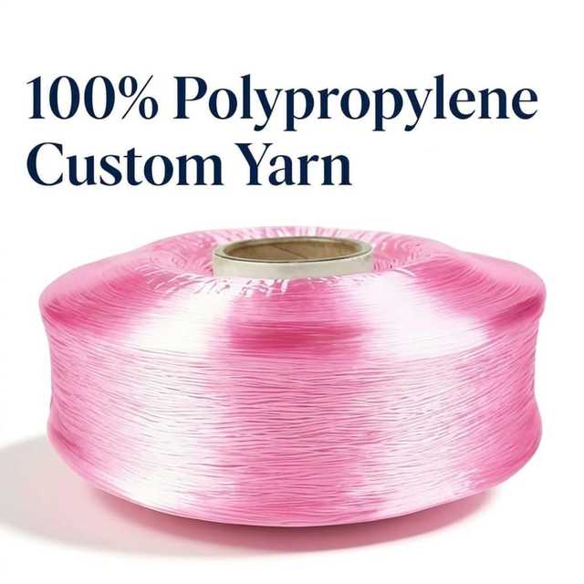Factory Direct 900D 100% Polypropylene Yarn High Durability Custom Denier PP Yarn for Strapping Bands Ropes