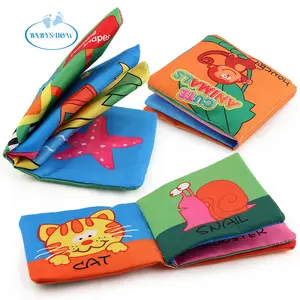 Customized preschool toy Gift English education sound cloth books early toddler baby kids children learning educational toys