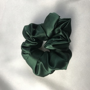 Masques pour les <span class=keywords><strong>yeux</strong></span> en Satin doux vert noirâtre avec sac cadeau bandeau en fausse soie et chouchous pour cadeau de mariage - Product Image 6
