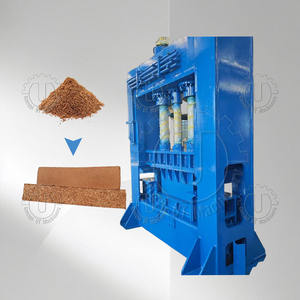 Máquina hidráulica de prensa de losa de turba de Coco, empacadora cuadrada de bolsa de cultivo de médula de coco con componente de Motor de núcleo, máquina para hacer bloques - Product Image 1
