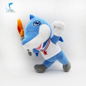 Venta al por mayor de <span class=keywords><strong>dibujos</strong></span> animados mascota de peluche de tiburón con los niños enciclopedia multifunción personalización - Product Image 2