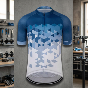 Ensemble de cyclisme pour hommes Zhonghe, haute élasticité, confortable, respectueux de la peau, séchage rapide, respirant, 100% polyester, manches courtes, Tour De - Product Image 1