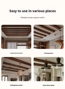 Pannelli Murali Moderni 3D in PU Effetto Legno - Durevoli, Ecologici, Impermeabili, Facili da Installare per Decorazione Soffitti/Pareti Residenziali - Product Image 4