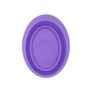 <b>Silicone</b> Makeup Brush Cleaner Bowl Beauty <b>Tool</b> Professional Washing Cleaning Mat Cosmetic Brush Sponge Powder Puff Home Use - Product Image 1