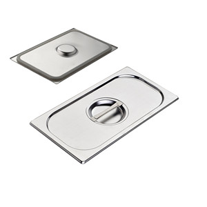 Inox Macel <b>Lid</b> Gastronorm <b>Pan</b> GN 1/3 Hermetic Seal Stainless Steel Gastronorm Professional Equipment Hotel Catering Supplies - Product Image 1