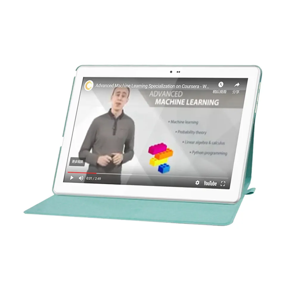 Tablette Android certifié Google GMS, 10 pouces, avec processeur Deca Core CPU, pour femmes, phare et éducation