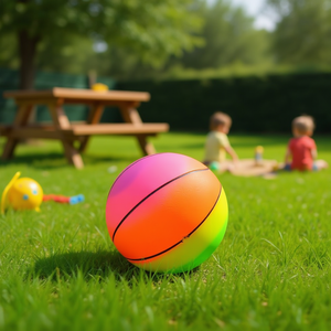 Mini Balón de Baloncesto Fluorescente de 100 Gr, 14 Cm, PVC, Juguete - Product Image 2