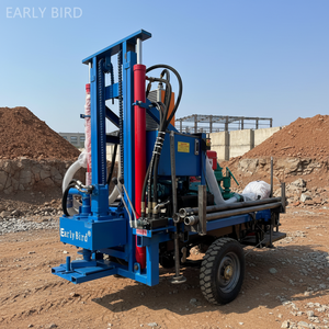 高速配送ミニ格安良好な作業水井戸掘削リグ3輪オートバイ水井戸掘削リグ掘削機移動 - Product Image 5