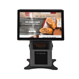 18.5 21.5" Touch Screen Desktop Self Service Order Payment Kiosk <b>With</b> 80mm <b>Printer</b> <b>Scanner</b> - Product Image 4