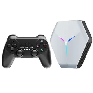 2023 Amlogic S905X4 Quad Core Super Game konsol X10 128G 30000 Game dengan Ihomelife WIFI Android 11 TV Box