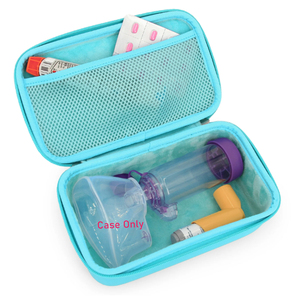 Sac de rangement portable en PU imperméable pour accessoires de dispositifs médicaux, inhalateur manuel, nébuliseur, étui de transport - Product Image 1