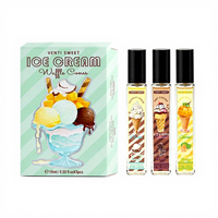 Parfum en spray à l'odeur de crème glacée d'Asie du Sud-Est, Dubaï, 10 ml/3 flacons, parfum longue durée, livré avec un coffret cadeau
