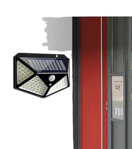 Power Dream 222 Leds IP65 impermeabile per la casa a Led luce solare per esterni sensore di movimento per giardino all'aperto vendita solare calda luce da parete a 4 lati