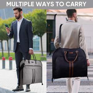 Free Sample New Custom Protector Zipper Eco Friendly Reusable Luxury Non Woven Jacket Coat Dress Clothes <b>Garment</b> Suit Cover <b>Bags</b> - Product Image 6