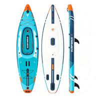 Planche de paddle gonflable (SUP) avec accessoires, construction Drop Stitch pour adultes, planche de yoga pour eaux océaniques