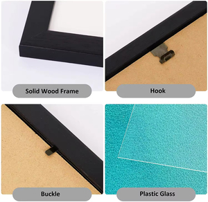 Wholesale 10x10 20x20 in Home Simple Stylish Modern Wooden <b>Black</b> Photo <b>Picture</b> <b>Frame</b> - Product Image 6