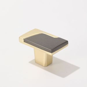 Furniture Handle Cabinet Rectangle Zinc Alloy <b>Copper</b> Gray Minimalist Durable Drawer - Product Image 4