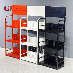 Étagère à huile de station-service en métal sur pied à 4 niveaux, personnalisée, pour l'affichage d'huile moteur de voiture, support pour huile lubrifiante <span class=keywords><strong>automobile</strong></span> - Product Image 4